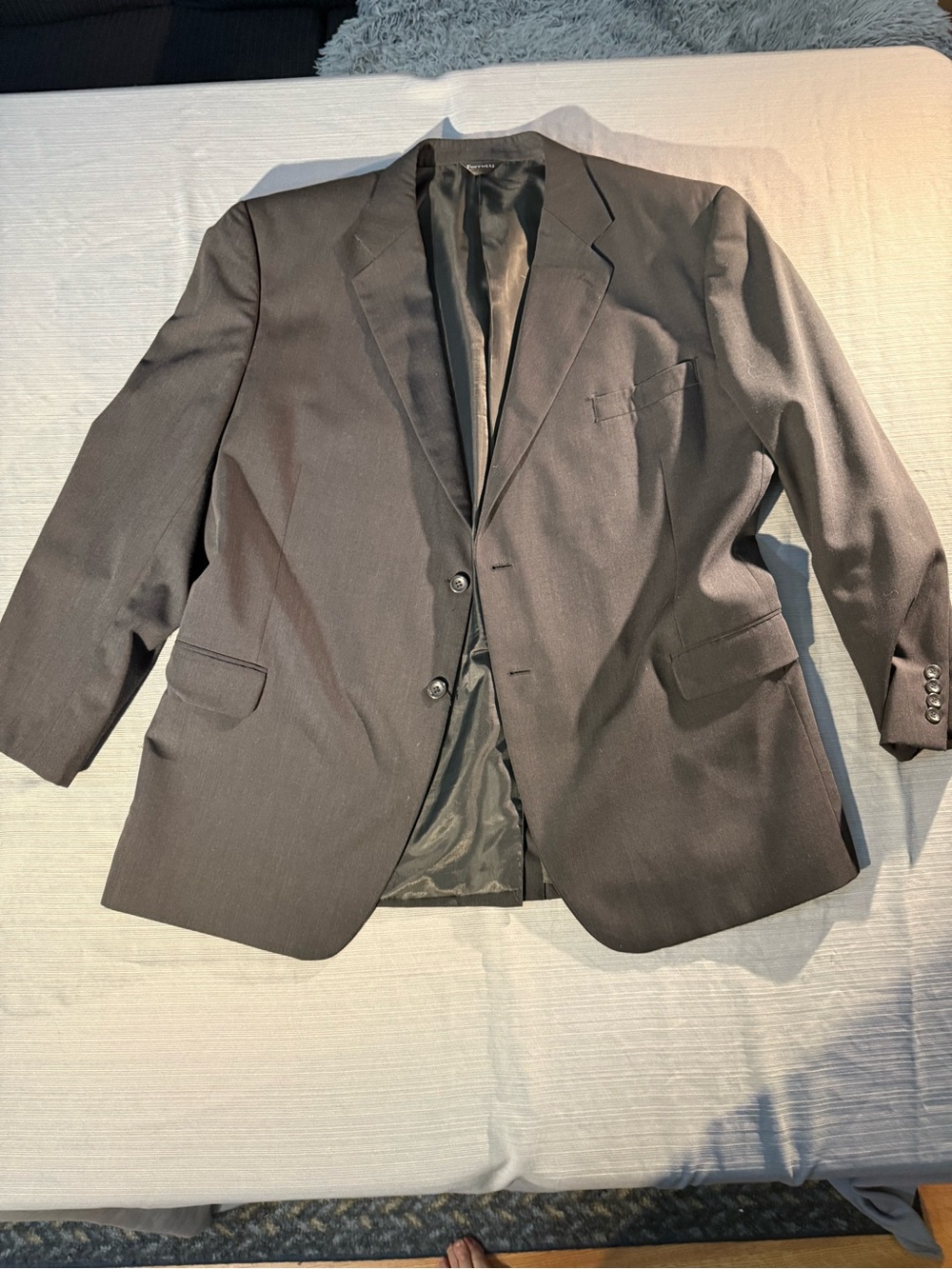 Men's Classic Black Two-Button Suit Jacket